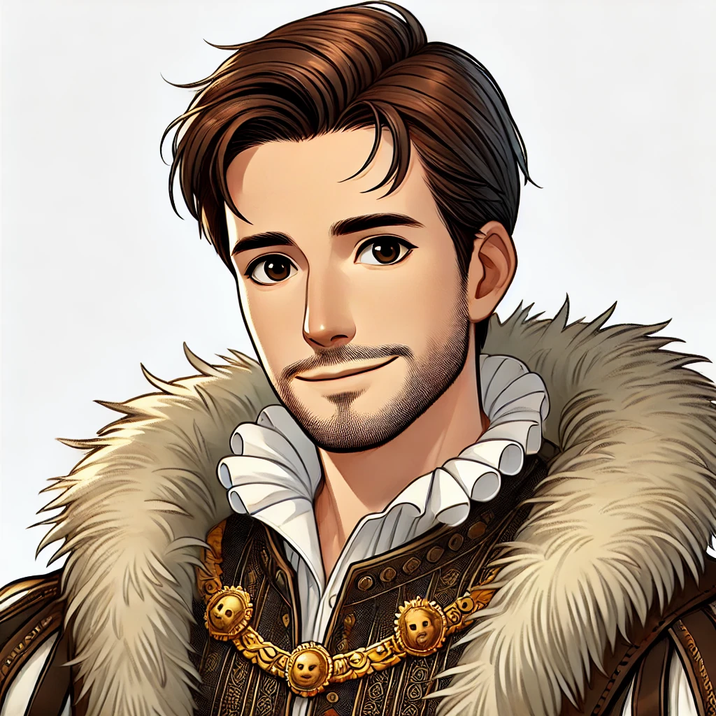 Duke of Buckingham Cartoon Portrait Art