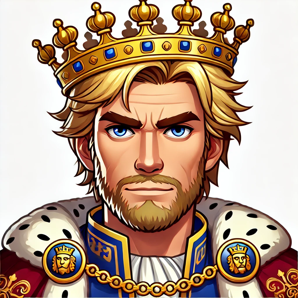 King Henry VIII Portrait Cartoon Art