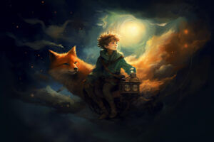 The little prince by Antoine de Saint Exupery Book Cover